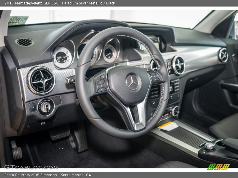 Paladium Silver Metallic / Black 2015 Mercedes-Benz GLK 350