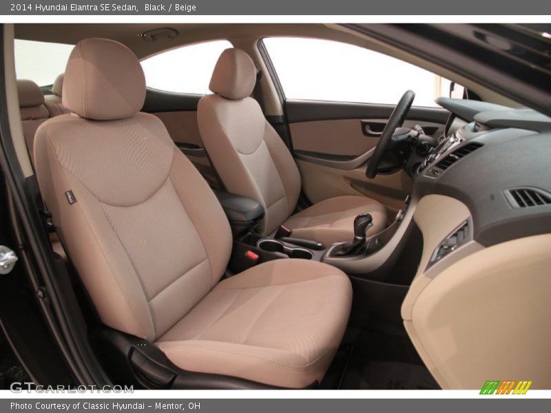 Black / Beige 2014 Hyundai Elantra SE Sedan