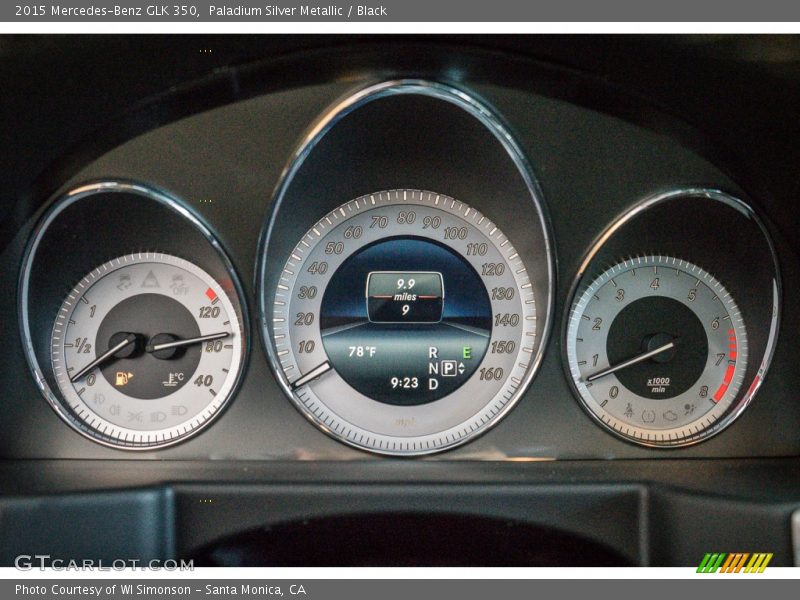 Paladium Silver Metallic / Black 2015 Mercedes-Benz GLK 350