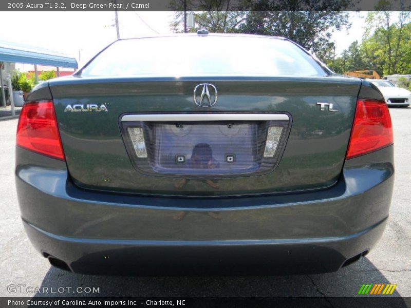 Deep Green Pearl / Camel 2005 Acura TL 3.2
