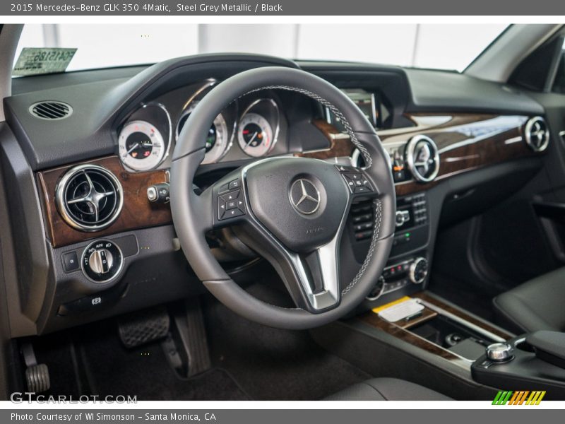 Steel Grey Metallic / Black 2015 Mercedes-Benz GLK 350 4Matic