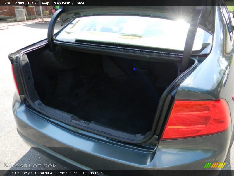 Deep Green Pearl / Camel 2005 Acura TL 3.2