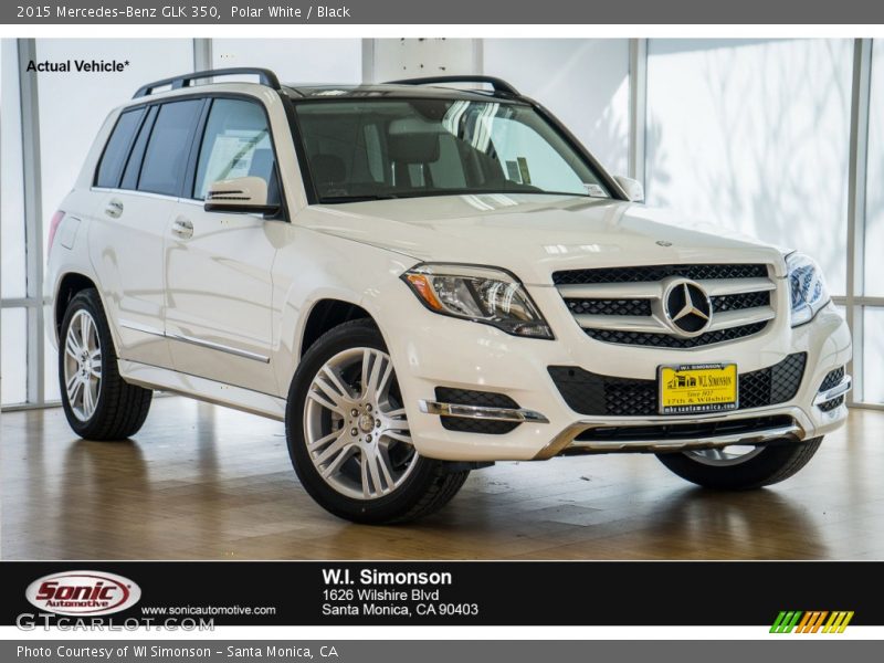 Polar White / Black 2015 Mercedes-Benz GLK 350