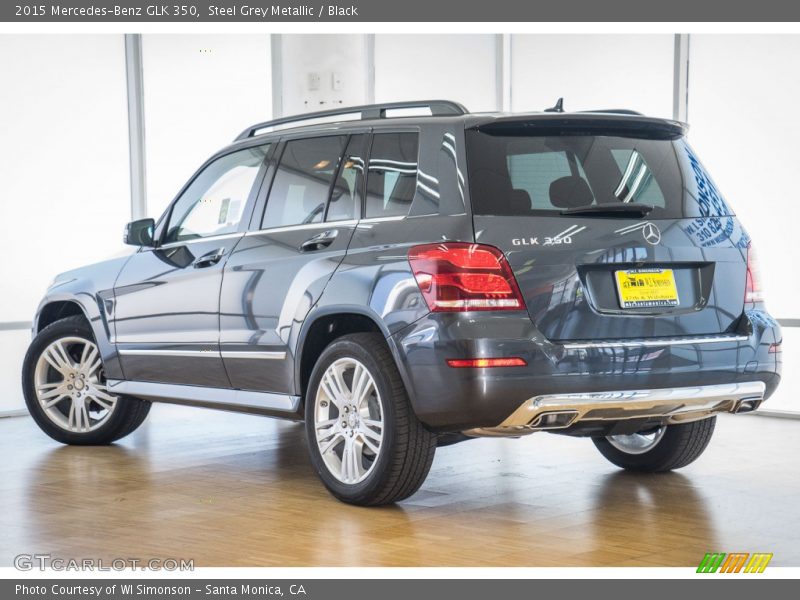 Steel Grey Metallic / Black 2015 Mercedes-Benz GLK 350