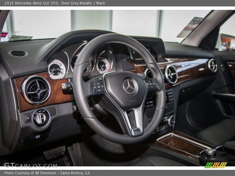Steel Grey Metallic / Black 2015 Mercedes-Benz GLK 350