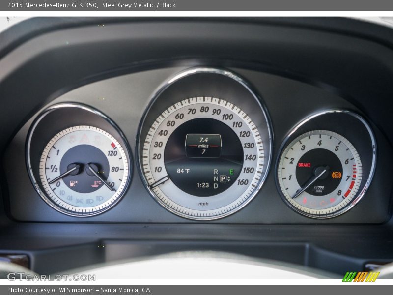 Steel Grey Metallic / Black 2015 Mercedes-Benz GLK 350