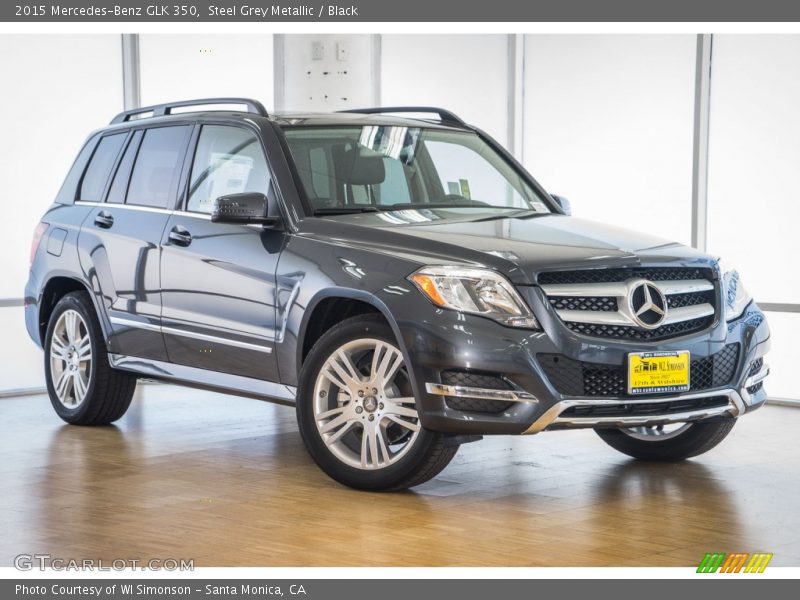 Steel Grey Metallic / Black 2015 Mercedes-Benz GLK 350