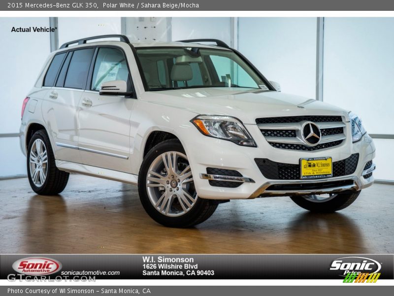 Polar White / Sahara Beige/Mocha 2015 Mercedes-Benz GLK 350