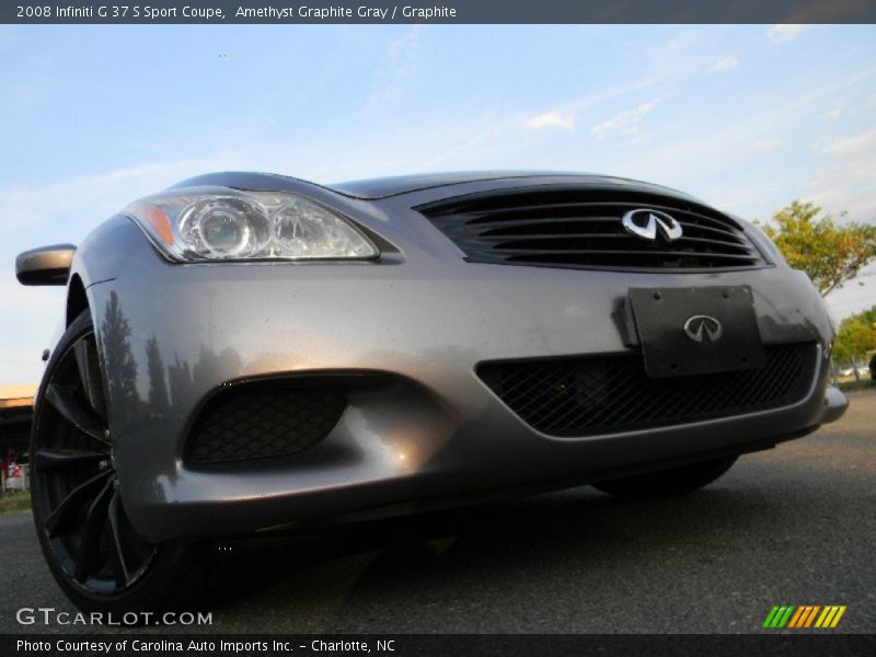 Amethyst Graphite Gray / Graphite 2008 Infiniti G 37 S Sport Coupe