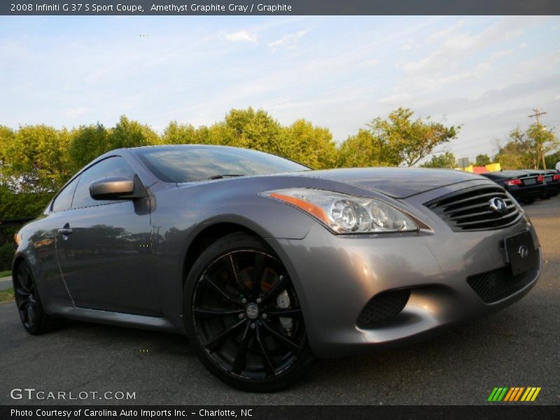 Amethyst Graphite Gray / Graphite 2008 Infiniti G 37 S Sport Coupe