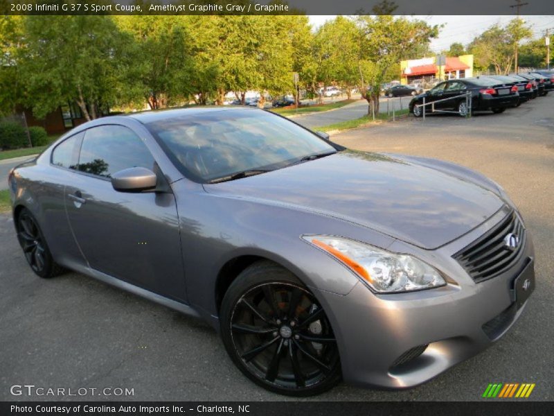 Amethyst Graphite Gray / Graphite 2008 Infiniti G 37 S Sport Coupe