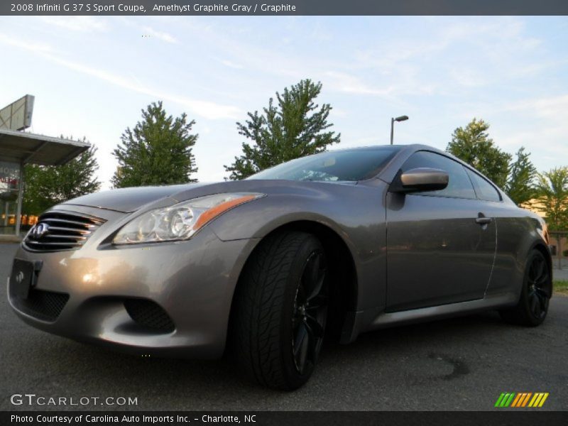 Amethyst Graphite Gray / Graphite 2008 Infiniti G 37 S Sport Coupe