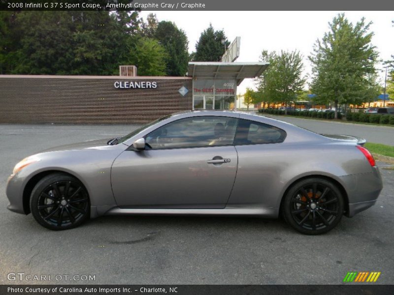 Amethyst Graphite Gray / Graphite 2008 Infiniti G 37 S Sport Coupe