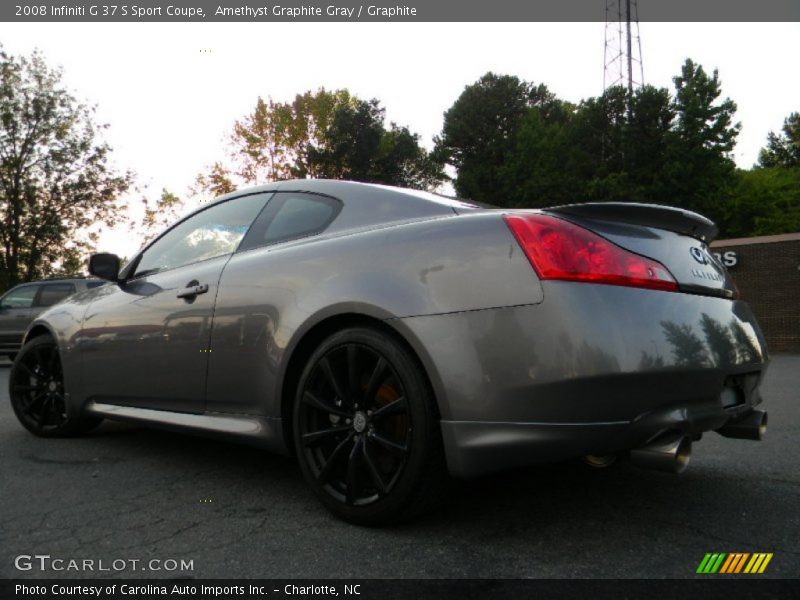 Amethyst Graphite Gray / Graphite 2008 Infiniti G 37 S Sport Coupe