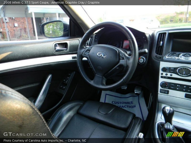 Amethyst Graphite Gray / Graphite 2008 Infiniti G 37 S Sport Coupe