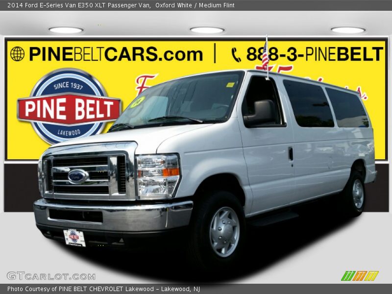 Oxford White / Medium Flint 2014 Ford E-Series Van E350 XLT Passenger Van