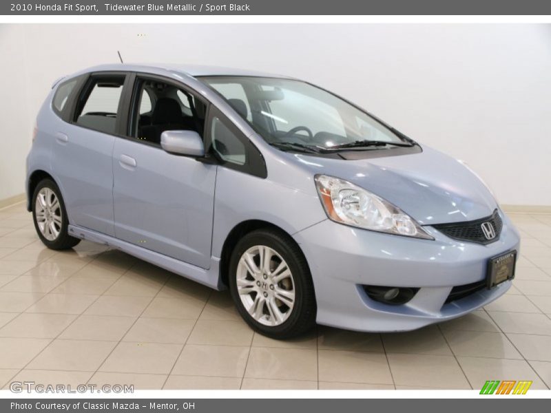 Tidewater Blue Metallic / Sport Black 2010 Honda Fit Sport