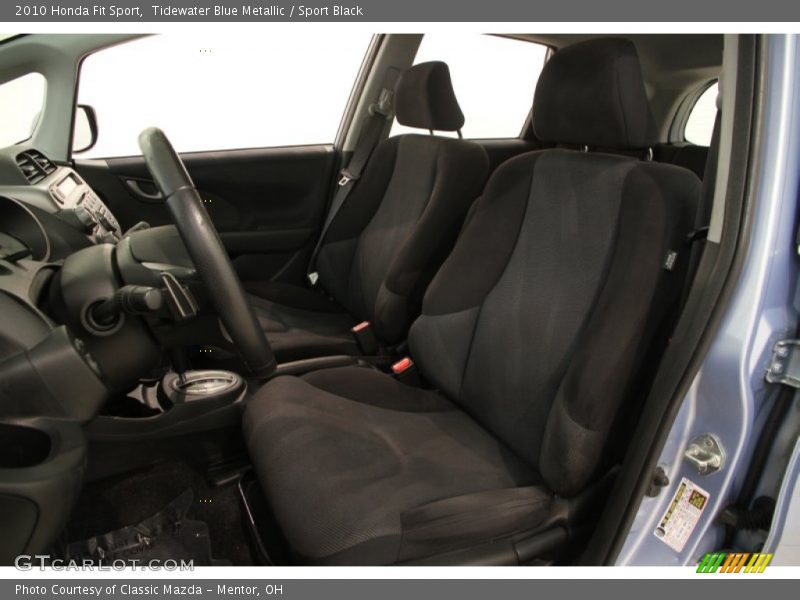 Tidewater Blue Metallic / Sport Black 2010 Honda Fit Sport