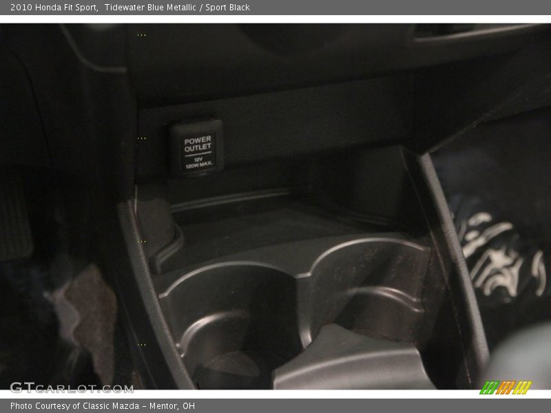 Tidewater Blue Metallic / Sport Black 2010 Honda Fit Sport