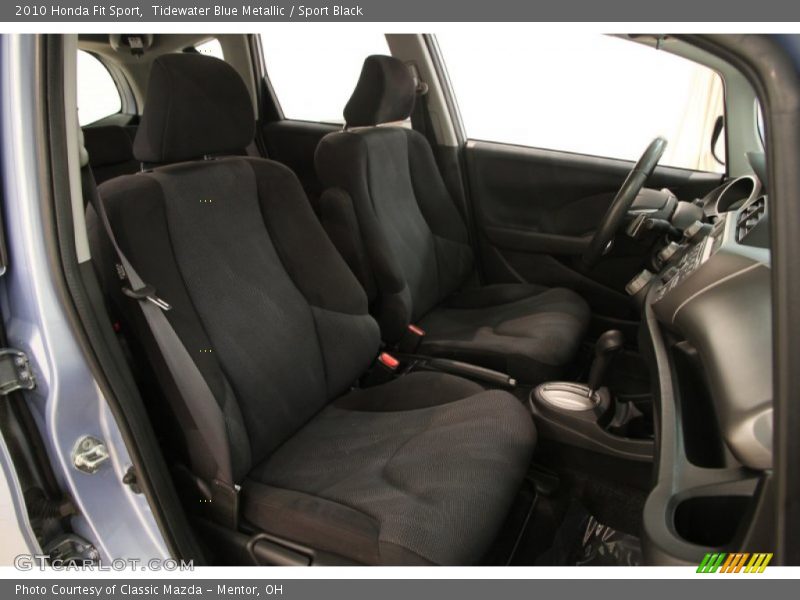 Tidewater Blue Metallic / Sport Black 2010 Honda Fit Sport