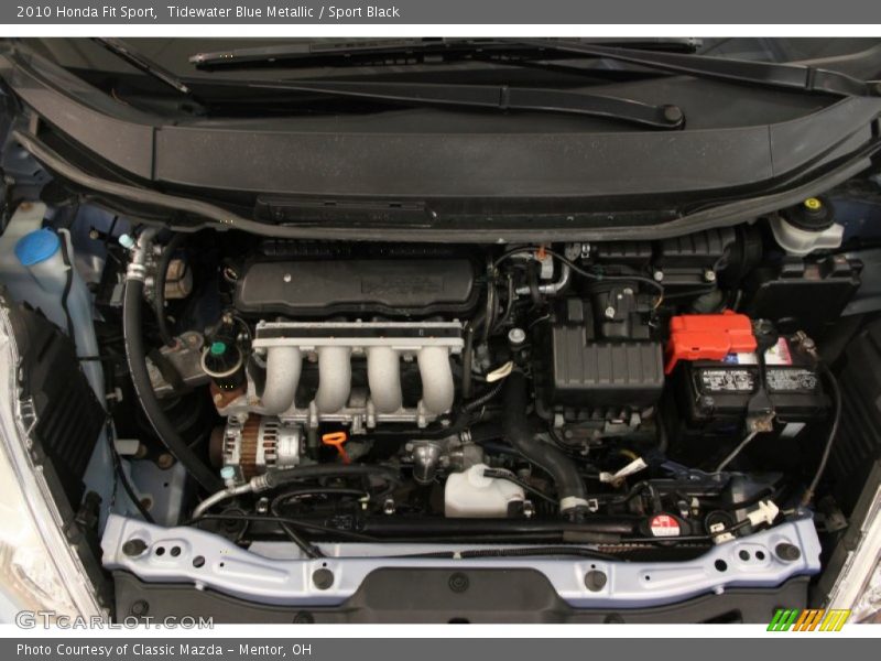 Tidewater Blue Metallic / Sport Black 2010 Honda Fit Sport