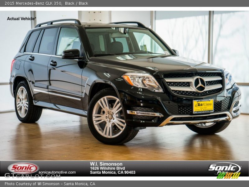 Black / Black 2015 Mercedes-Benz GLK 350