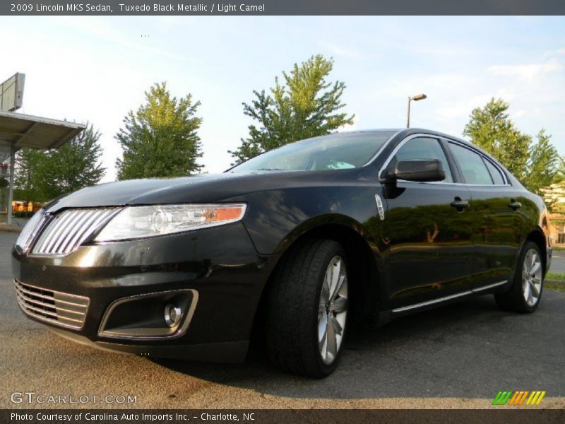 Tuxedo Black Metallic / Light Camel 2009 Lincoln MKS Sedan