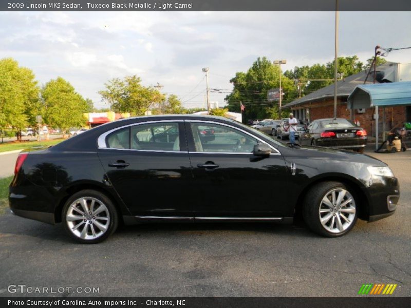 Tuxedo Black Metallic / Light Camel 2009 Lincoln MKS Sedan