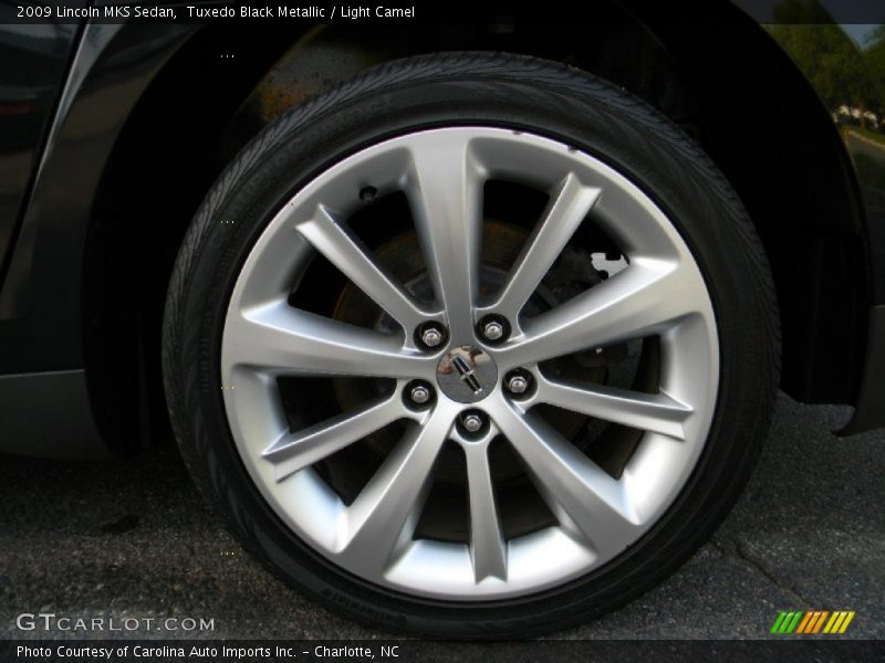 Tuxedo Black Metallic / Light Camel 2009 Lincoln MKS Sedan