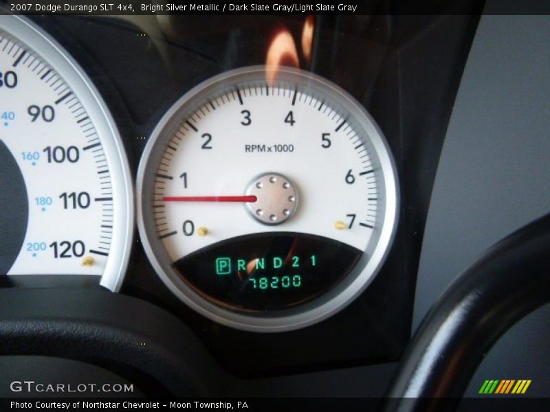 Bright Silver Metallic / Dark Slate Gray/Light Slate Gray 2007 Dodge Durango SLT 4x4