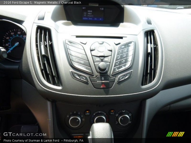 Magnetic Metallic / Charcoal Black 2016 Ford Escape S