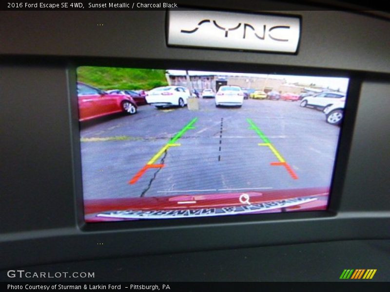 Sunset Metallic / Charcoal Black 2016 Ford Escape SE 4WD