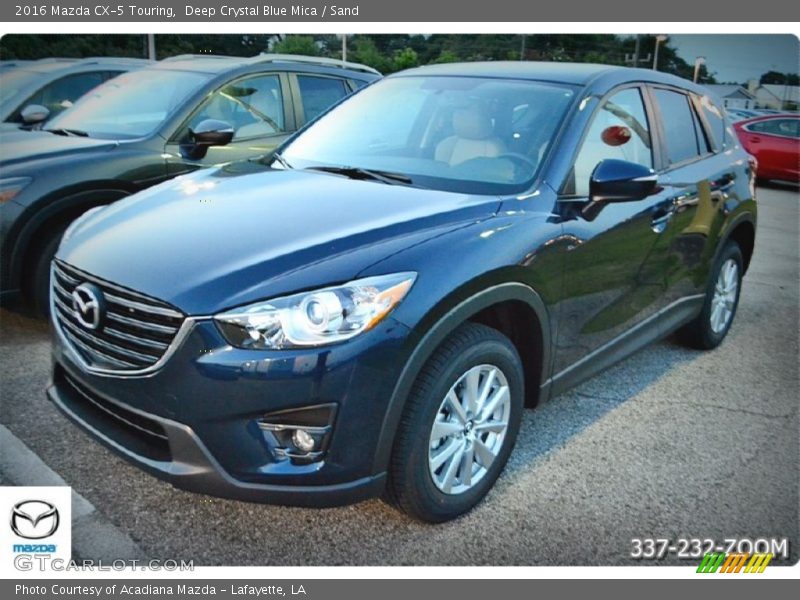Deep Crystal Blue Mica / Sand 2016 Mazda CX-5 Touring