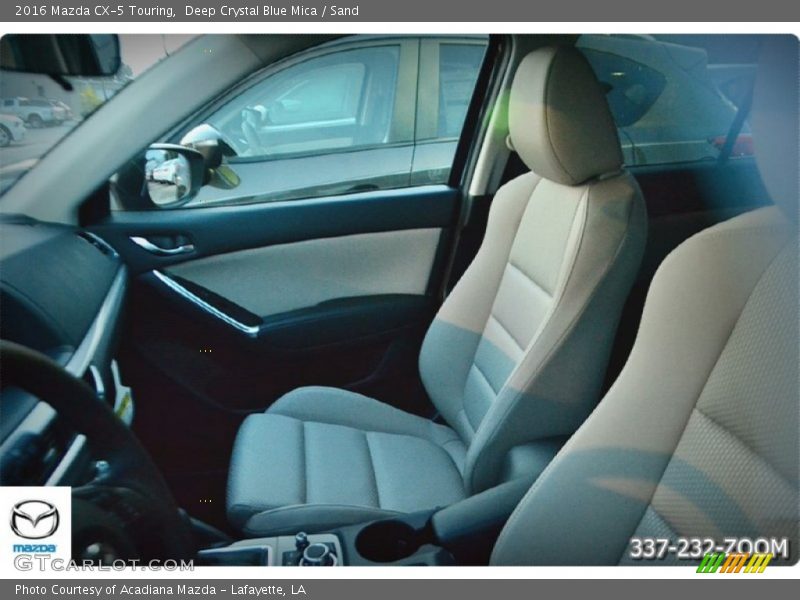 Deep Crystal Blue Mica / Sand 2016 Mazda CX-5 Touring