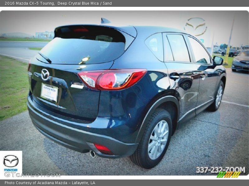 Deep Crystal Blue Mica / Sand 2016 Mazda CX-5 Touring