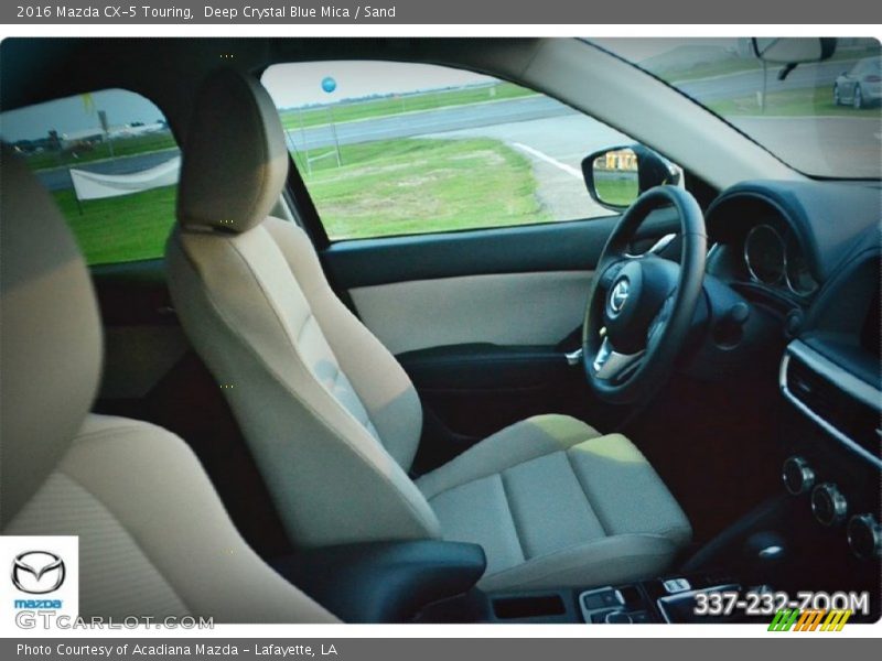 Deep Crystal Blue Mica / Sand 2016 Mazda CX-5 Touring