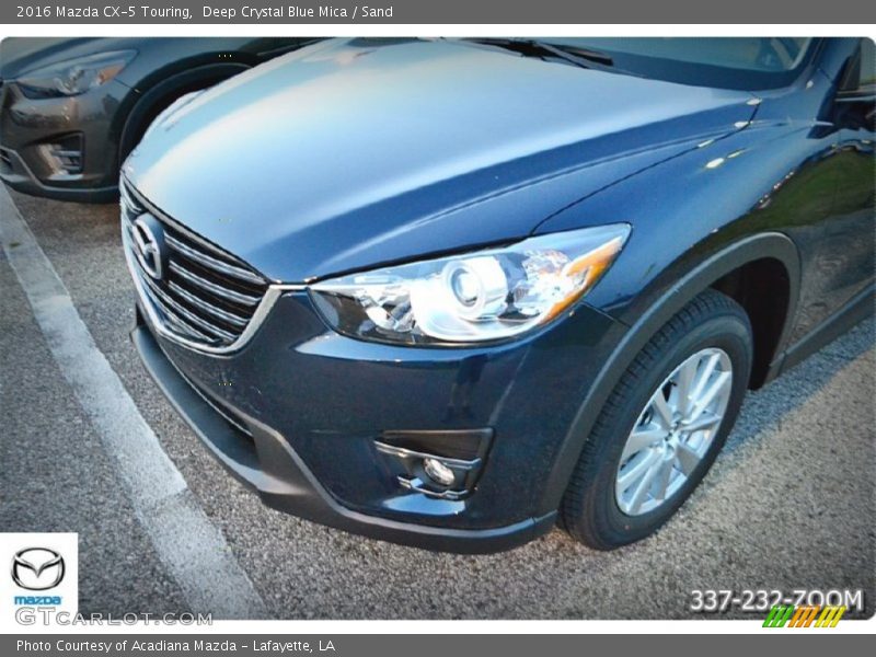 Deep Crystal Blue Mica / Sand 2016 Mazda CX-5 Touring
