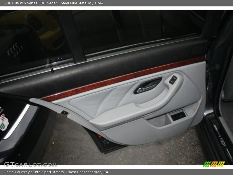 Steel Blue Metallic / Grey 2001 BMW 5 Series 530i Sedan