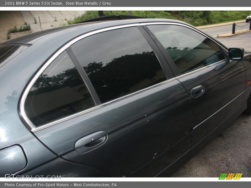 Steel Blue Metallic / Grey 2001 BMW 5 Series 530i Sedan