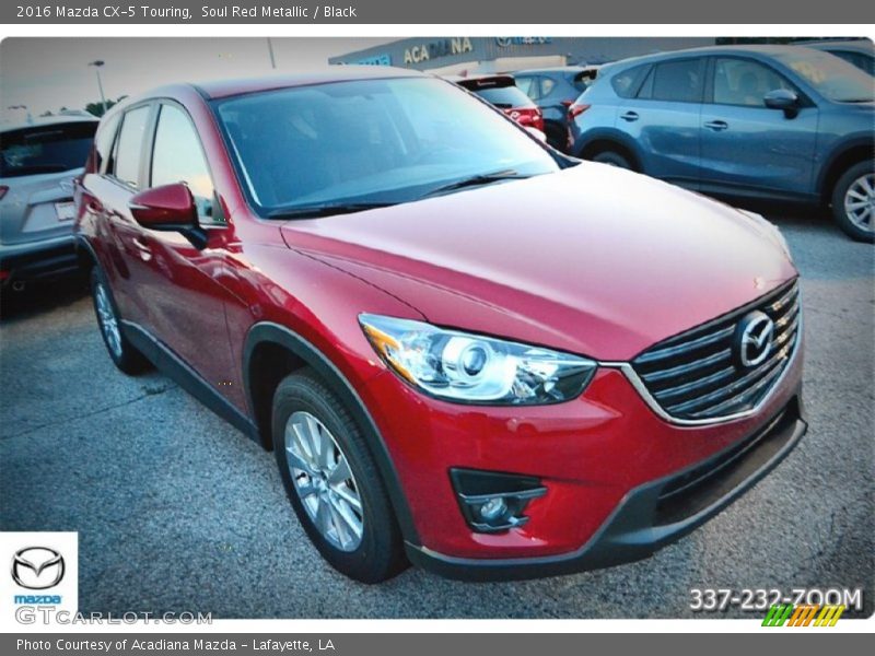 Soul Red Metallic / Black 2016 Mazda CX-5 Touring