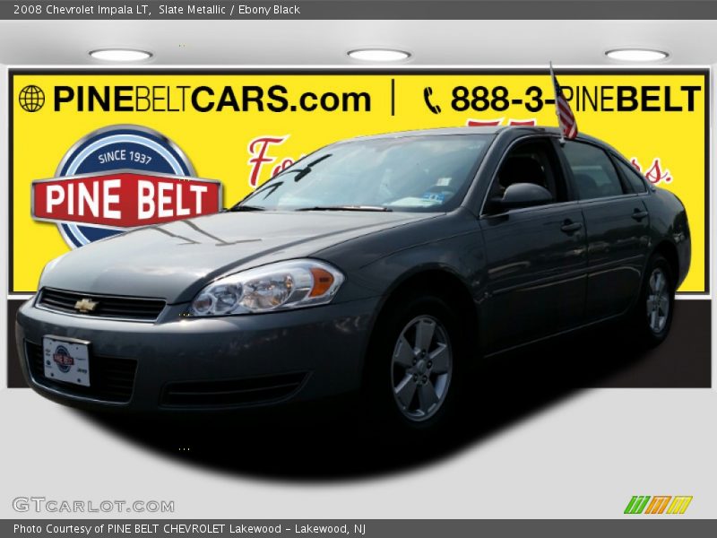 Slate Metallic / Ebony Black 2008 Chevrolet Impala LT