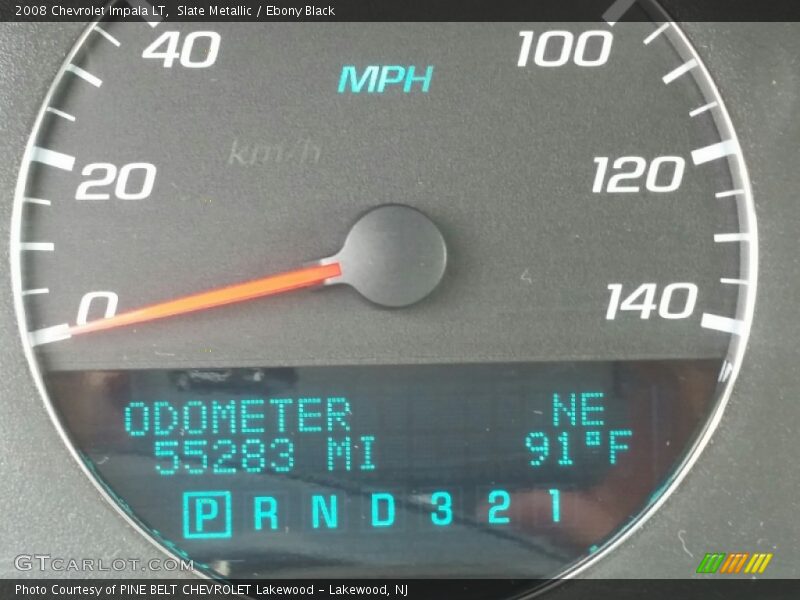 Slate Metallic / Ebony Black 2008 Chevrolet Impala LT