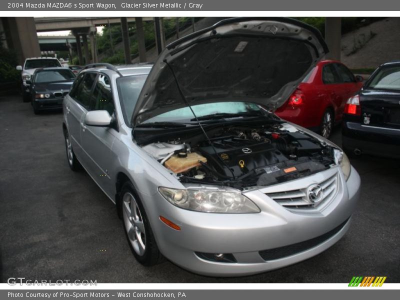 Glacier Silver Metallic / Gray 2004 Mazda MAZDA6 s Sport Wagon