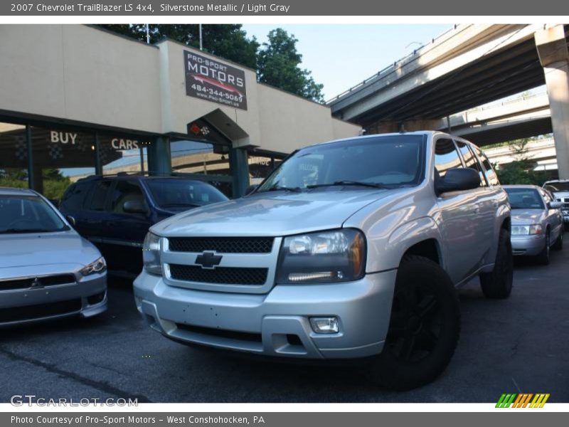 Silverstone Metallic / Light Gray 2007 Chevrolet TrailBlazer LS 4x4