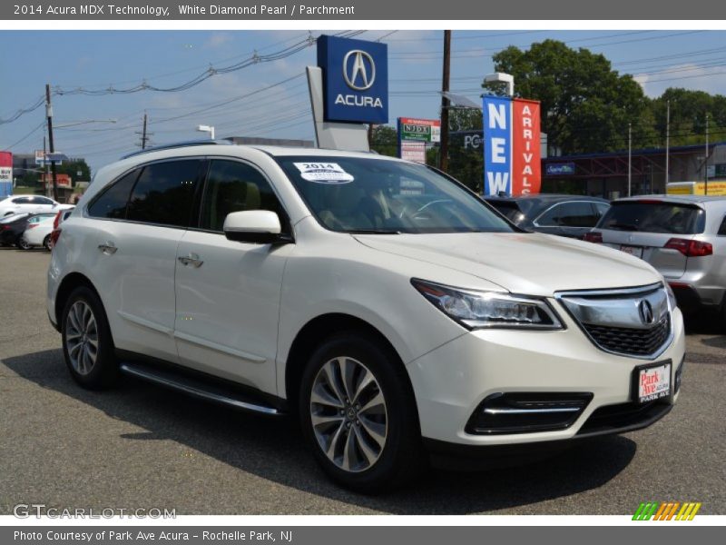 White Diamond Pearl / Parchment 2014 Acura MDX Technology