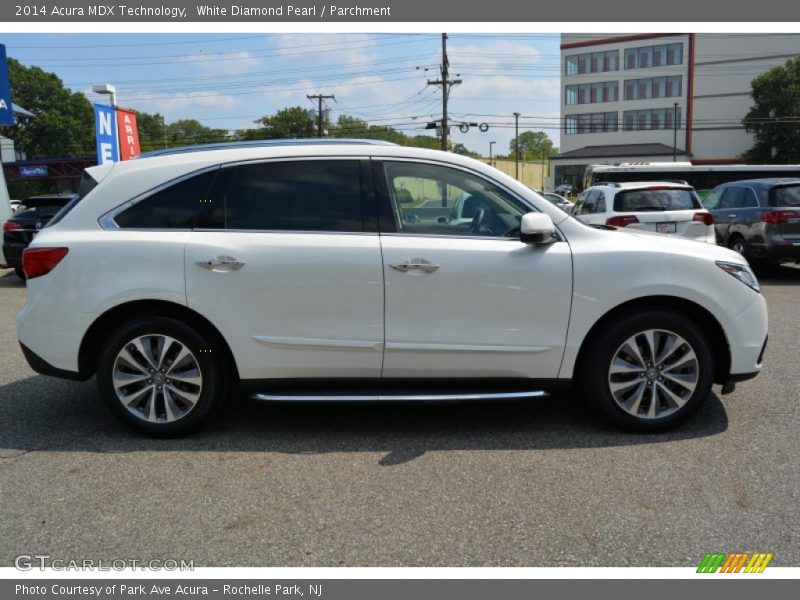 White Diamond Pearl / Parchment 2014 Acura MDX Technology