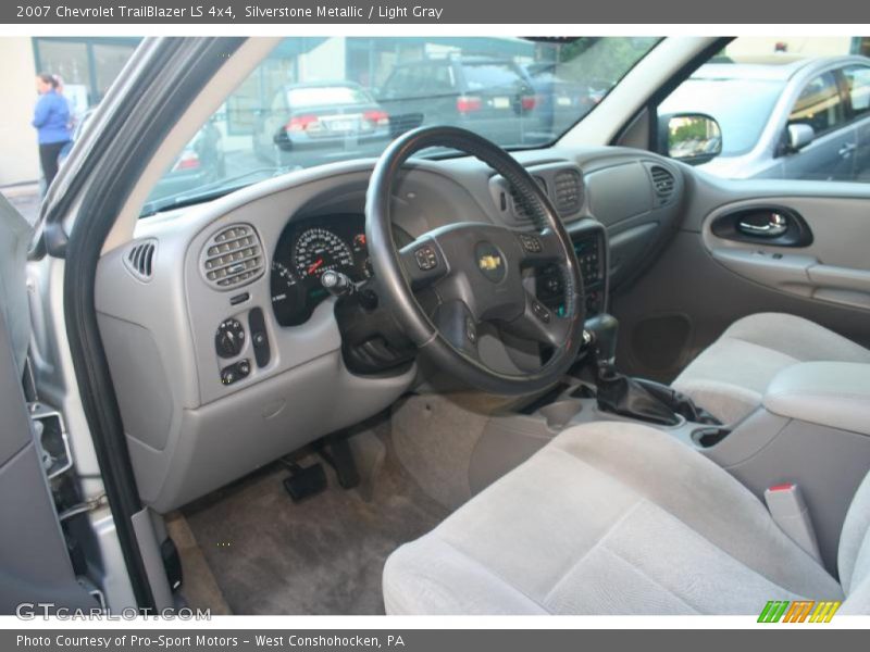 Silverstone Metallic / Light Gray 2007 Chevrolet TrailBlazer LS 4x4