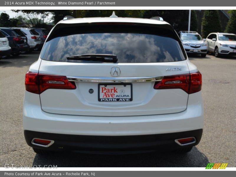 White Diamond Pearl / Parchment 2014 Acura MDX Technology