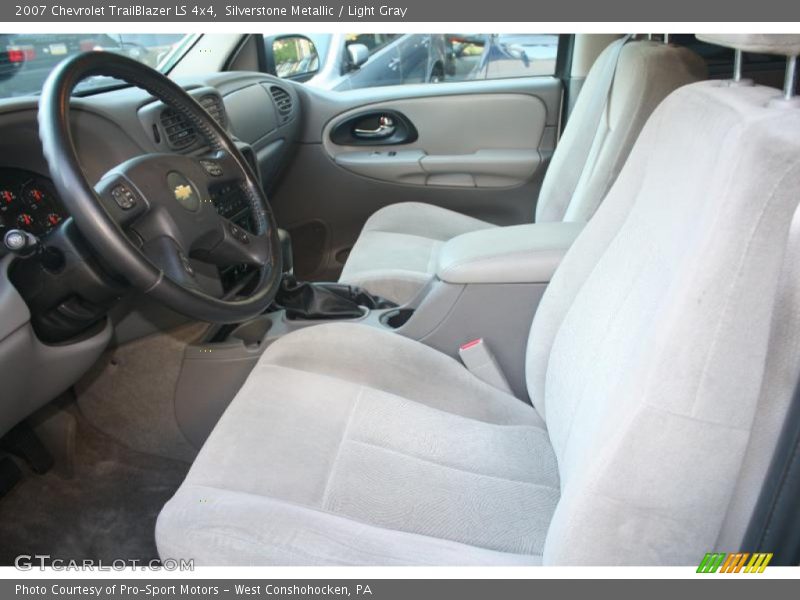 Silverstone Metallic / Light Gray 2007 Chevrolet TrailBlazer LS 4x4