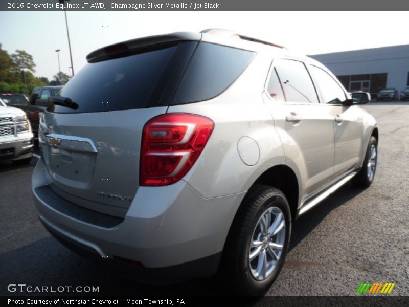 Champagne Silver Metallic / Jet Black 2016 Chevrolet Equinox LT AWD